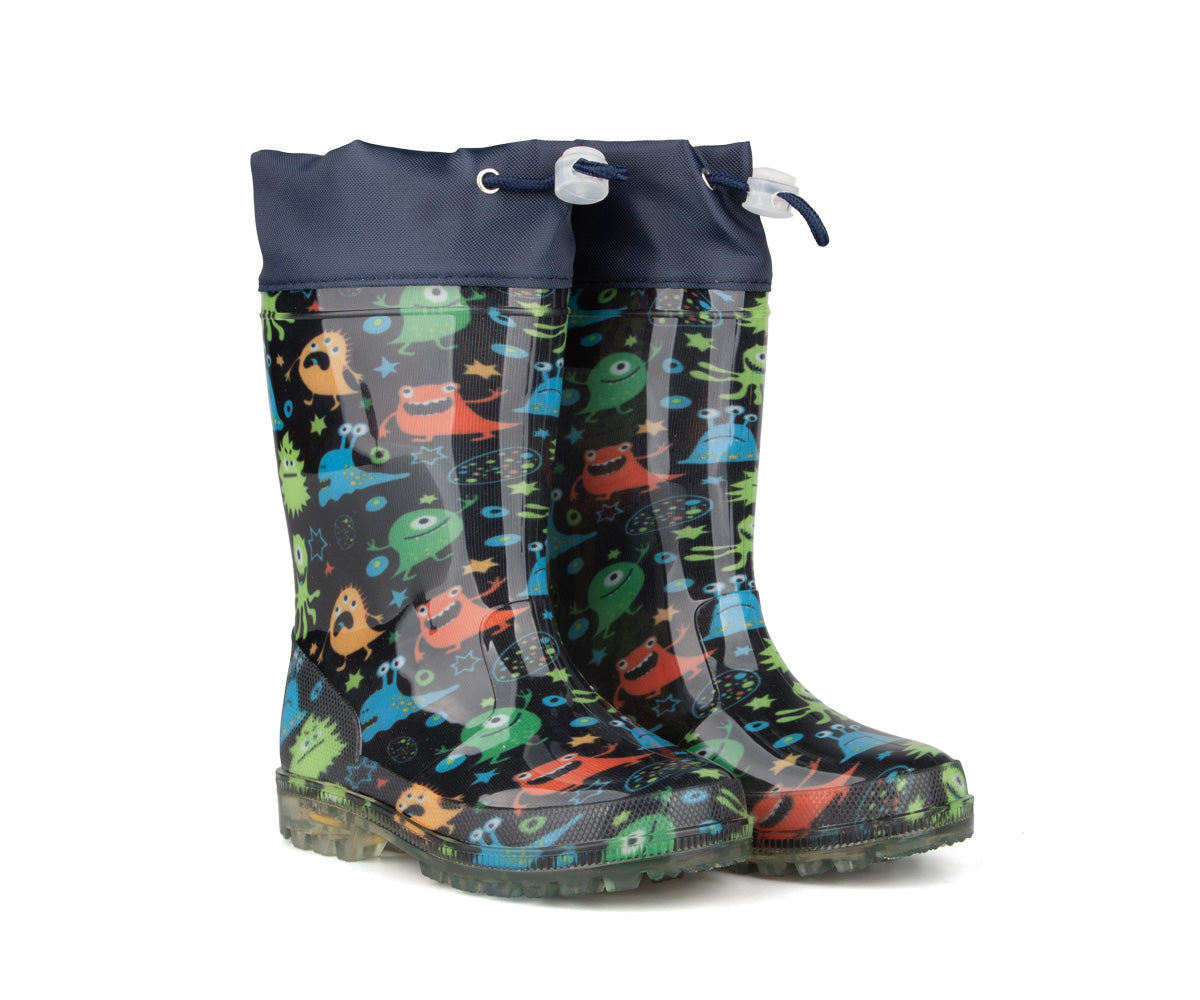 Bottes de pluie lumineuses Blue Rocky pour garçons - JOOKIBA