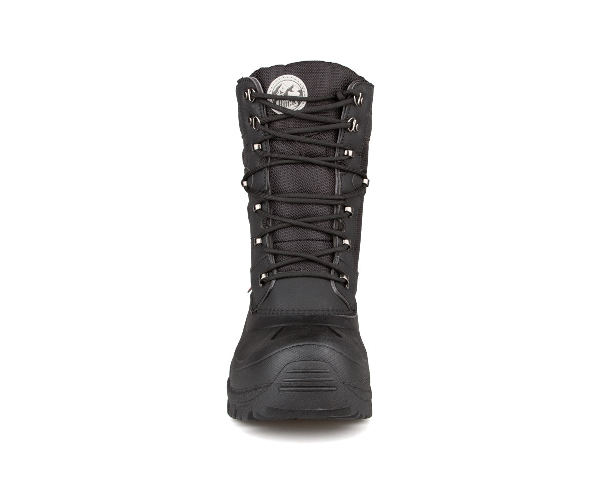Botte d'hiver Blue Rocky Kekleon pour hommes, noir, vue de face avec lacets
