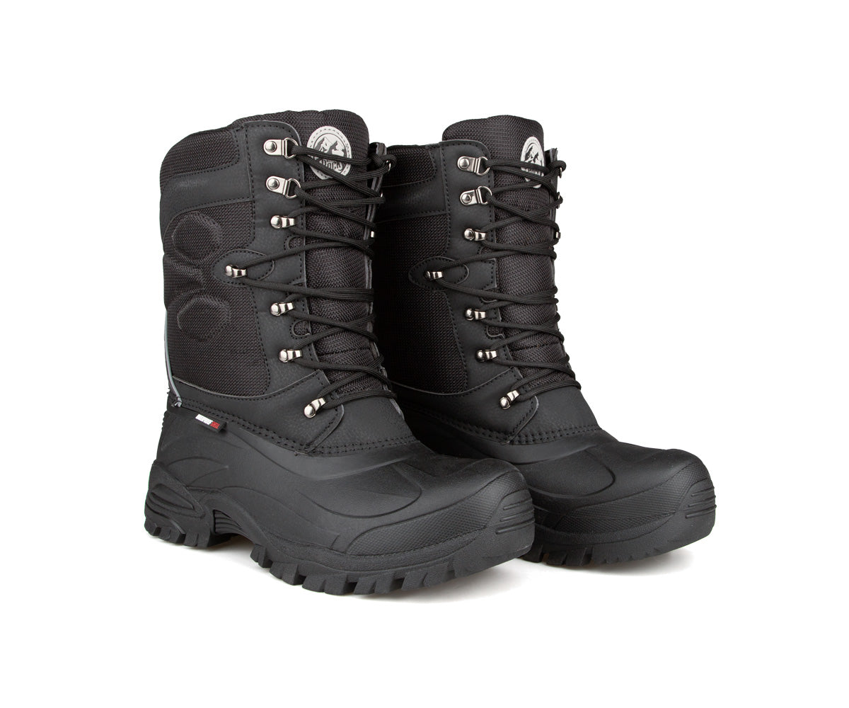 Paire de bottes d'hiver Blue Rocky Kekleon pour hommes, noir, vue de trois quarts