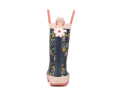 Bottes de pluie Blue Rocky pour filles tout-petits - LILA