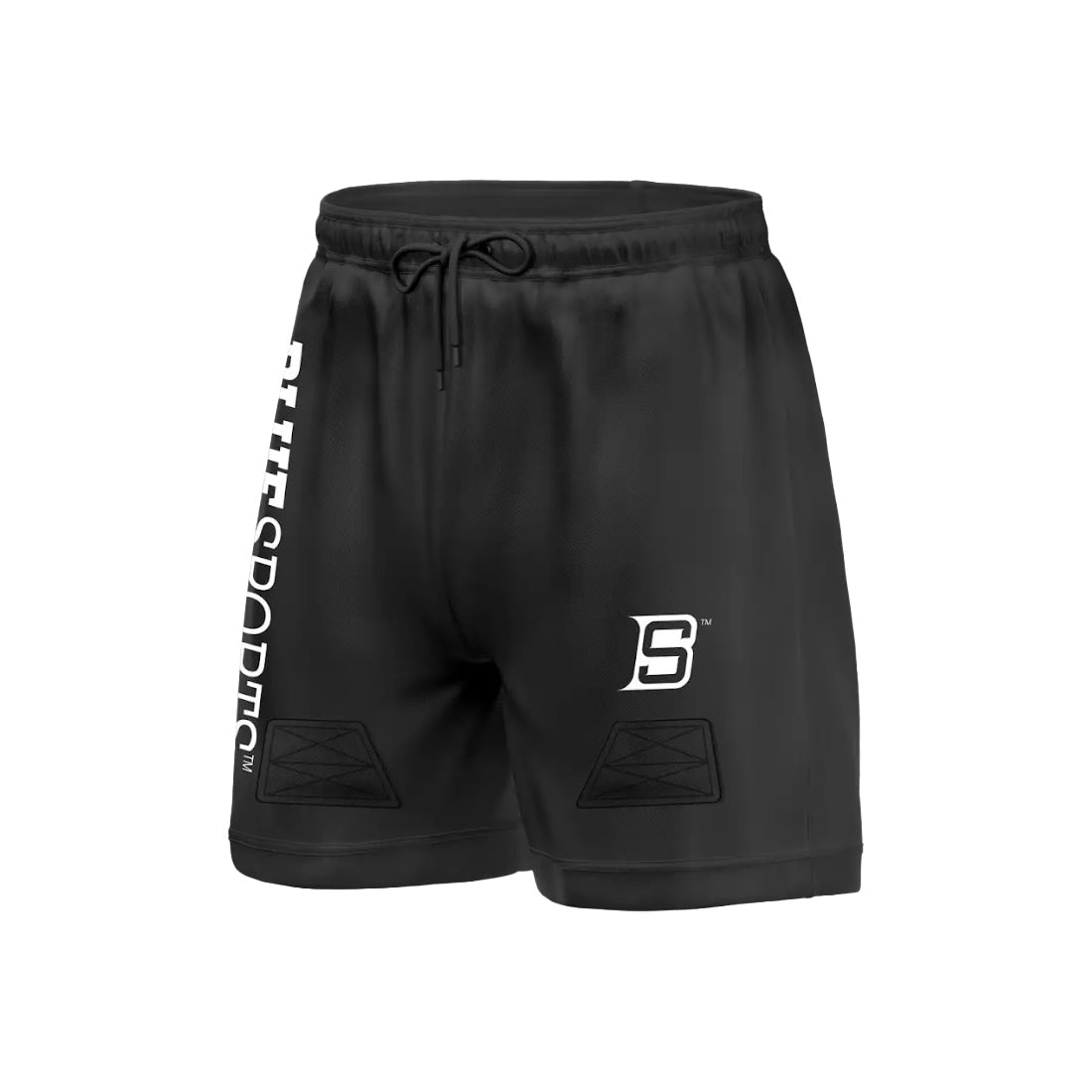 Short hockey Blue Sport Junior - SHORT MESH COQUILLE