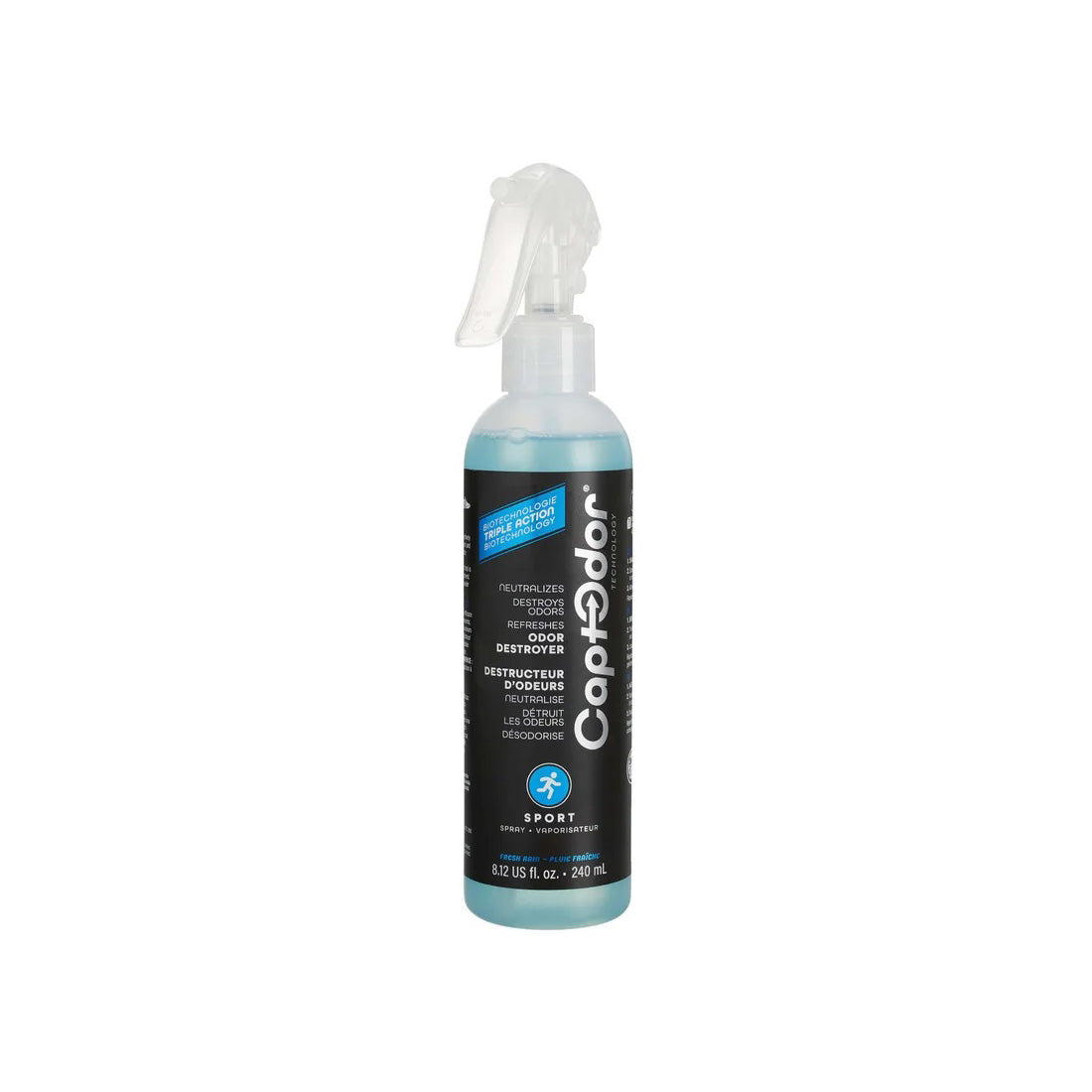Odor-neutralizing spray for sports equipment - Captodor