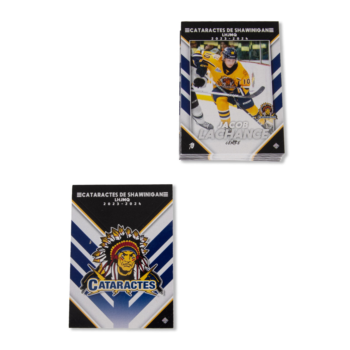 Cartes à jouer photos des joueurs saison 2023-2024 - Cataractes