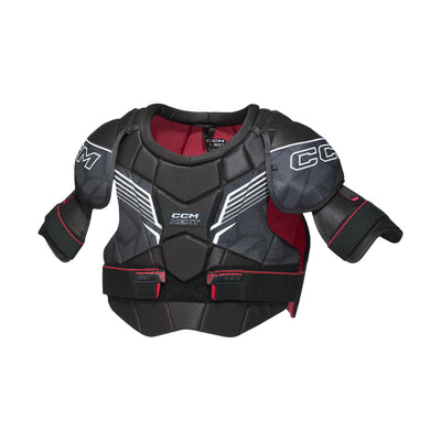 Épaulettes de hockey CCM Next 26 pour juniors, noir, avec courroies de taille, logo CCM NEXT et coquilles d'épaules