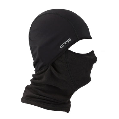 Cagoule Chaos Mistral Multi-Liner noire pour enfants, vue de profil avec panneau facial
