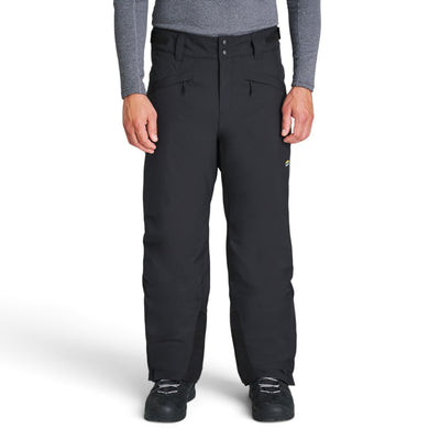 Pantalon de ski Chlorophylle ORCA noir pour hommes, vue de face