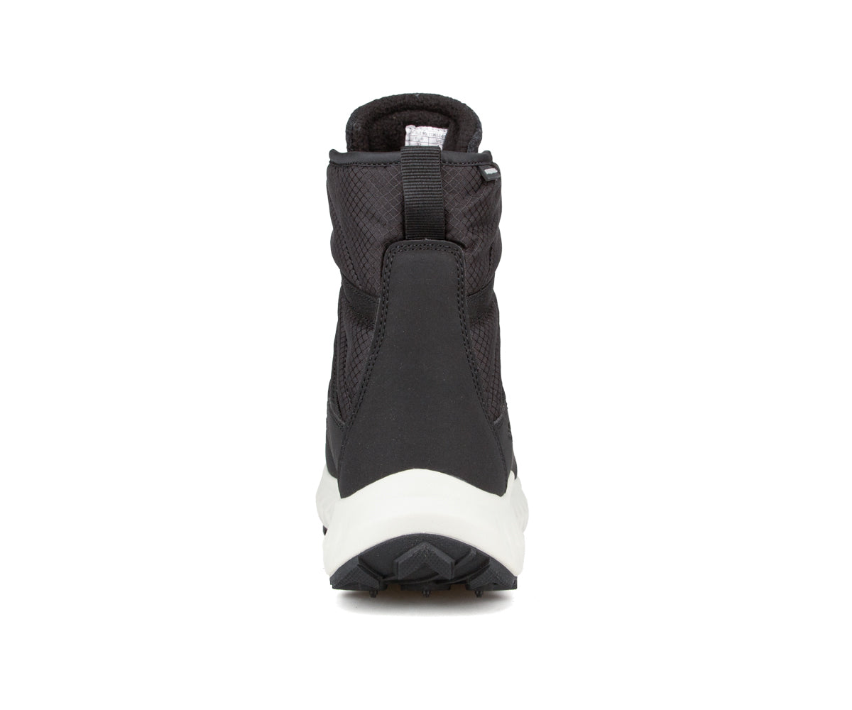 Botte d'hiver Chlorophylle AVALYS pour femmes, noire, vue de dos