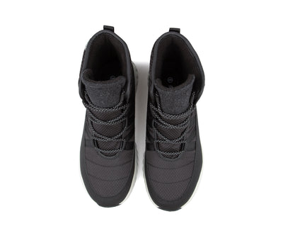 Paire de bottes d'hiver Chlorophylle AVALYS pour femmes, noires, vue de dessus