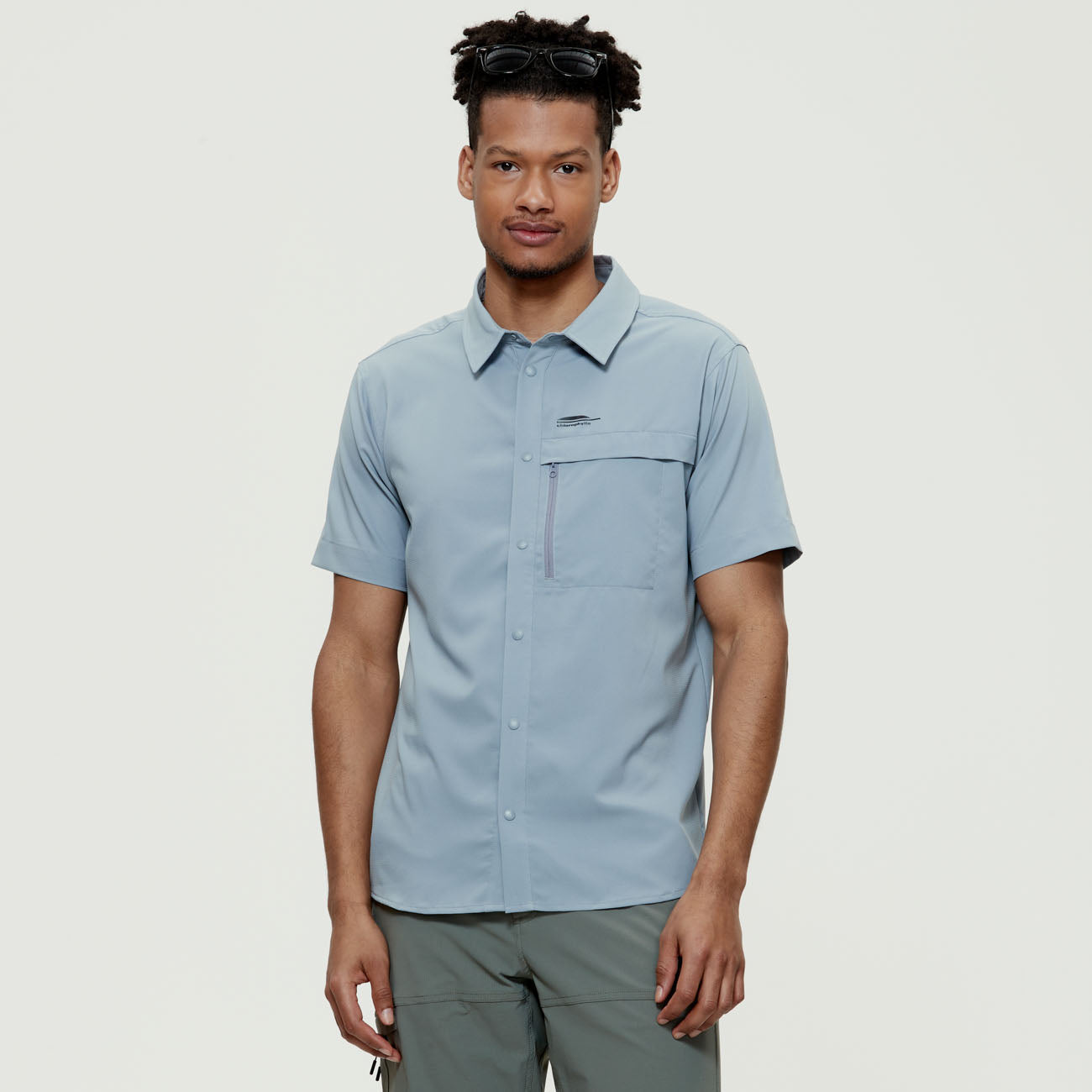 GASPÉ - Men's short-sleeved shirt - Chlorophyll