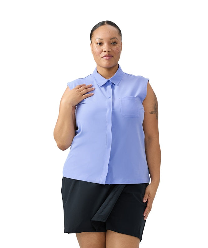 Sleeveless shirt for women Chlorophylle - AZIMUT