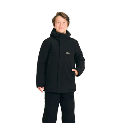 Manteau d'hiver Chlorophylle NORDIC pour garçons, porté, vue de face