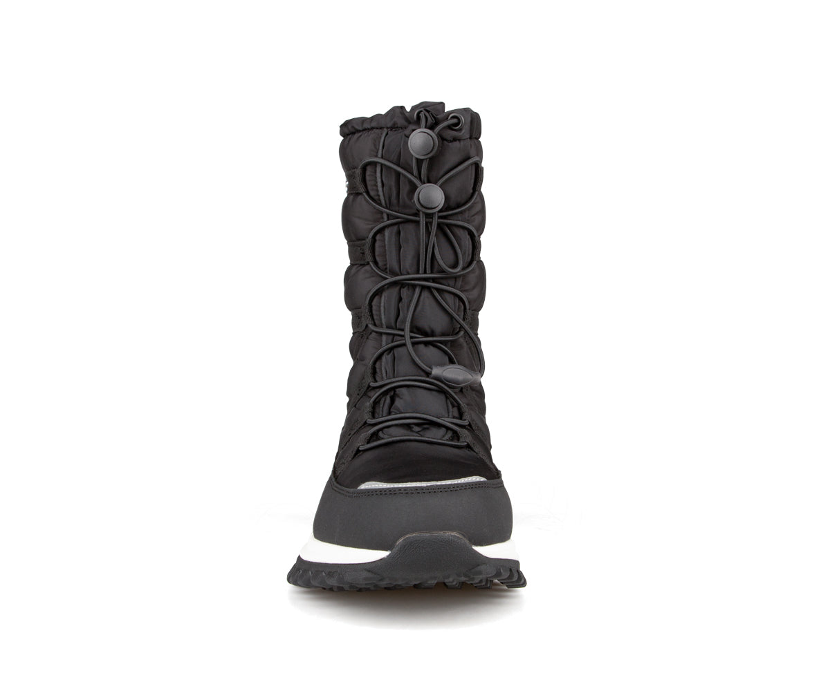 Botte d'hiver Chlorophylle NIVALYS pour femmes, noire, vue de face