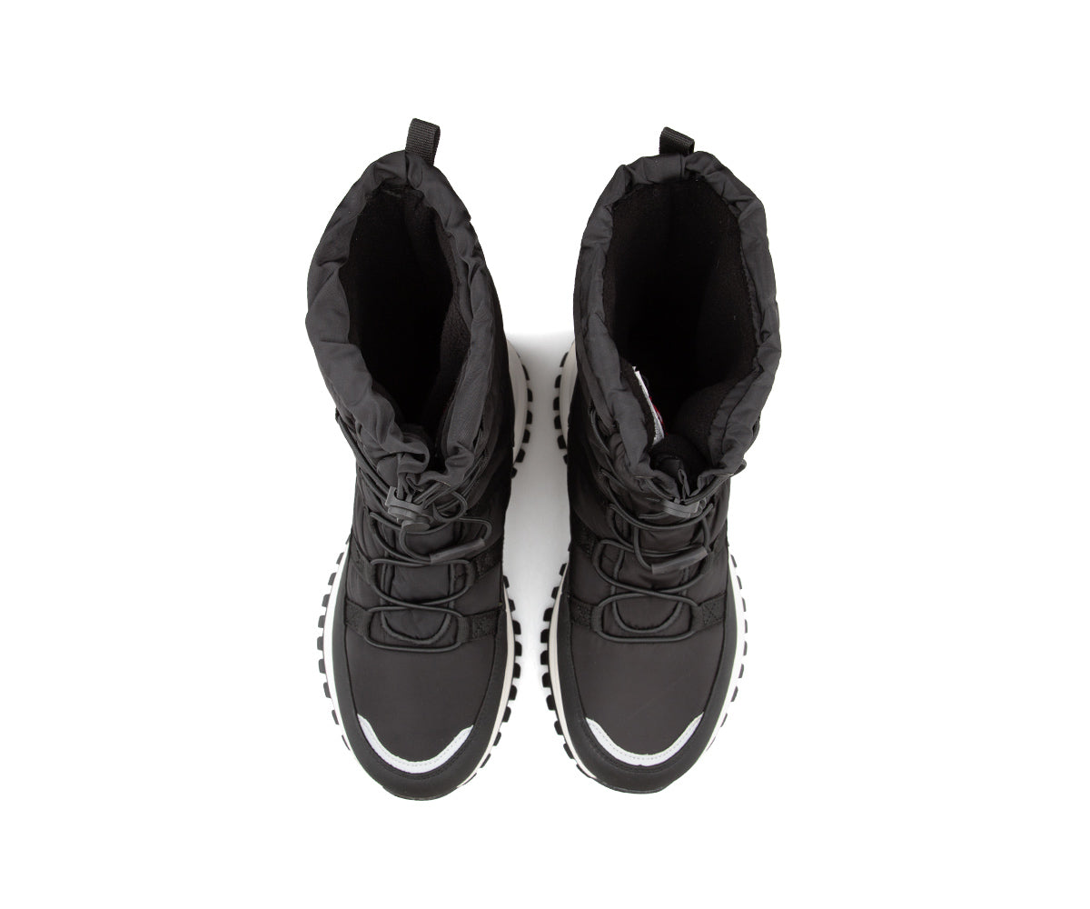 Paire de bottes d'hiver Chlorophylle NIVALYS pour femmes, noires, vue de dessus