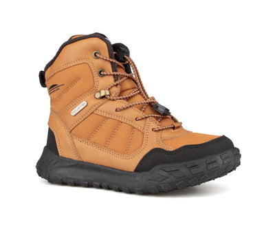 Botte d'hiver Chlorophylle Nordalys pour garçons, taupe, vue de trois quarts côté gauche