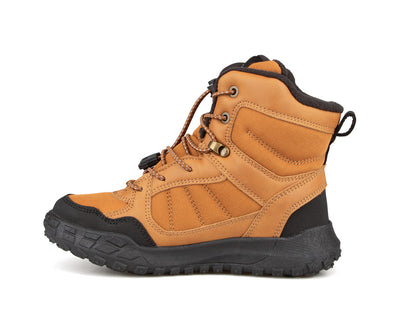 Botte d'hiver Chlorophylle Nordalys pour garçons, taupe, vue de trois quarts côté droit