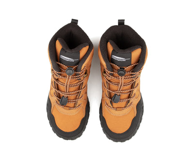 Paire de bottes d'hiver Chlorophylle Nordalys pour garçons, taupe, vue de dessus