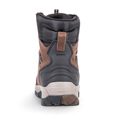 Botte d'hiver Chlorophylle SYSVESTRE pour hommes, brune, vue de dos avec boucle de tirage
