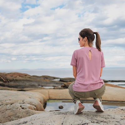 PERCÉ - T-Shirt à manches courtes pour femmes - Chlorophylle
