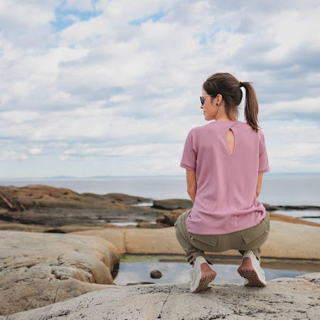 PERCÉ - T-Shirt à manches courtes pour femmes - Chlorophylle