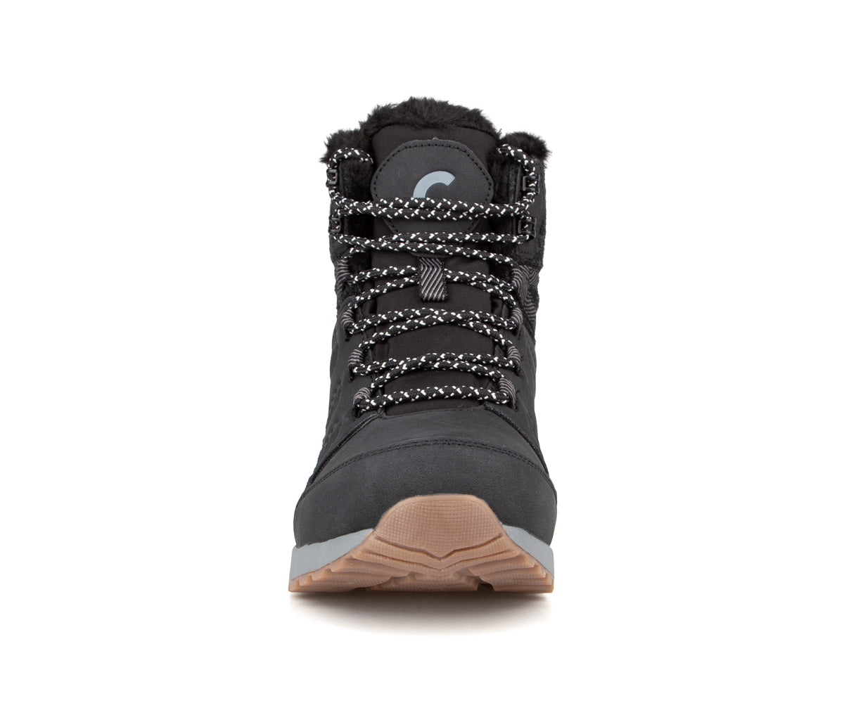 Botte d'hiver Sportia Cliff pour femme, noir, vue de face