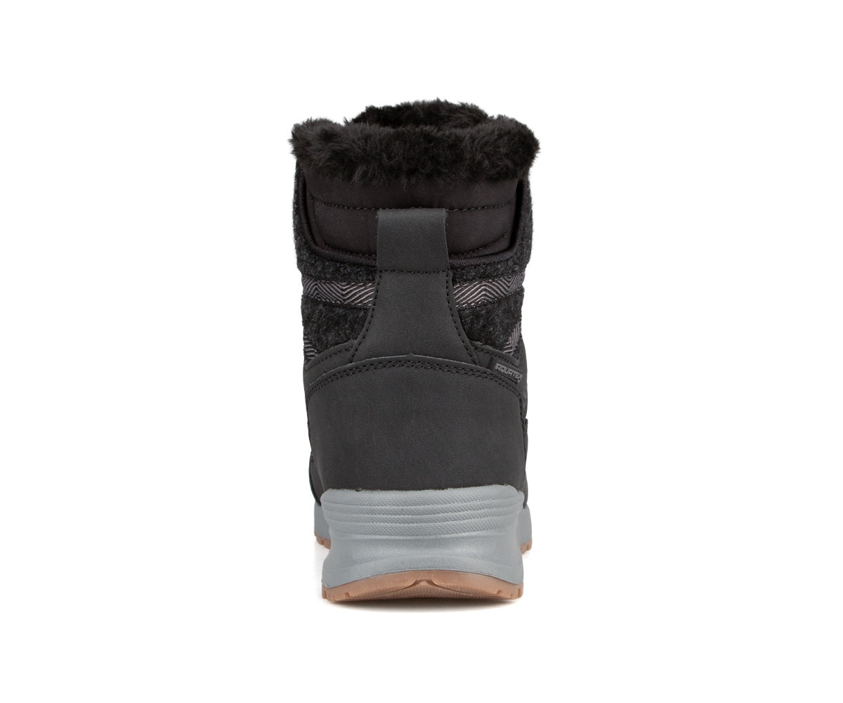 Botte d'hiver Sportia Cliff pour femme, noir, vue de l'arrière