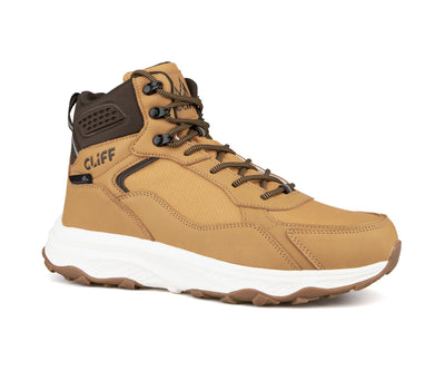 Botte de randonnée Cliff Street Nord pour hommes, taupe/tan, vue de trois quarts côté gauche