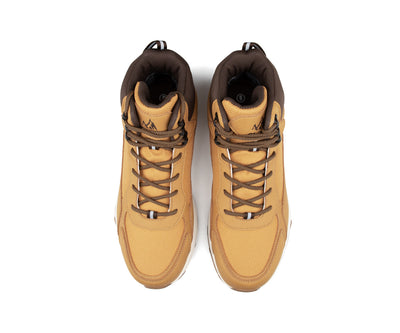 Paire de bottes de randonnée Cliff Street Nord pour hommes, taupe/tan, vue de dessus
