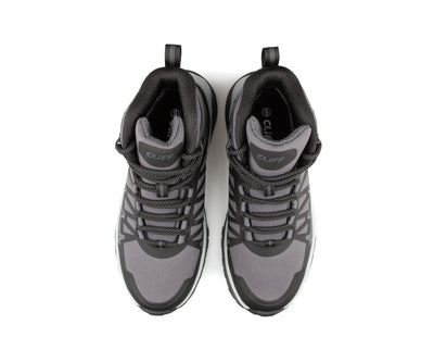 Paire de bottes de randonnée Vertex Terra Cliff pour femme, gris, vue du dessus