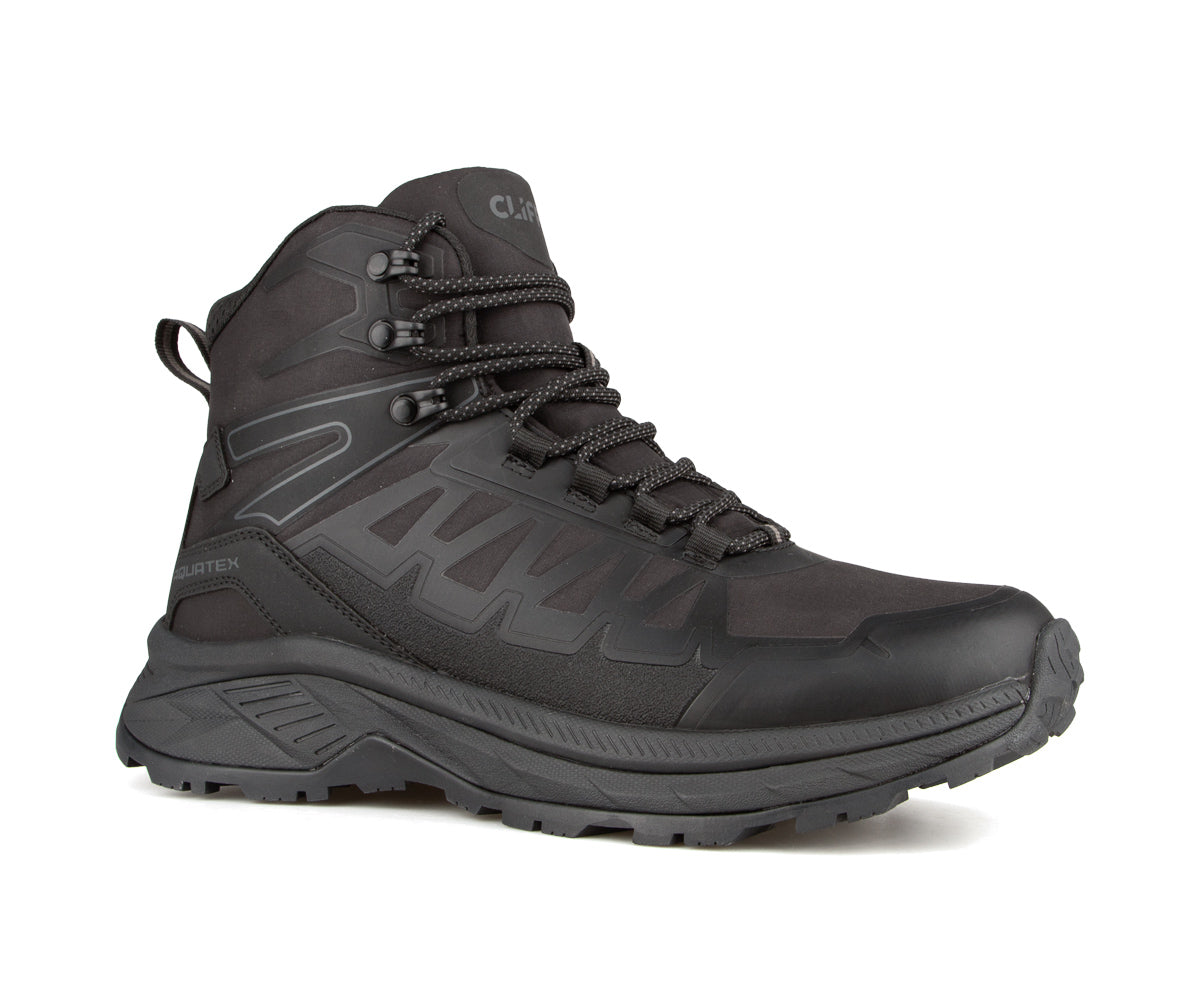 Botte de randonnée Cliff Vertex Terra pour hommes, noir/noir, vue de trois quarts côté gauche