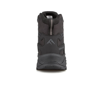 Botte de randonnée Cliff Vertex Terra pour hommes, noir/noir, vue de l'arrière avec bande réfléchissante