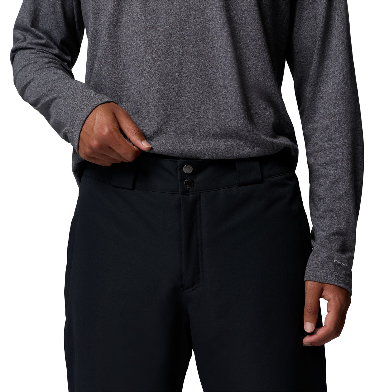 Détail de la taille et de la fermeture du pantalon Bugaboo VI de Columbia