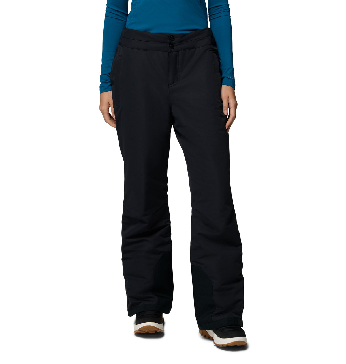 Pantalon de neige Bugaboo III de Columbia pour femmes, noir, porté de face