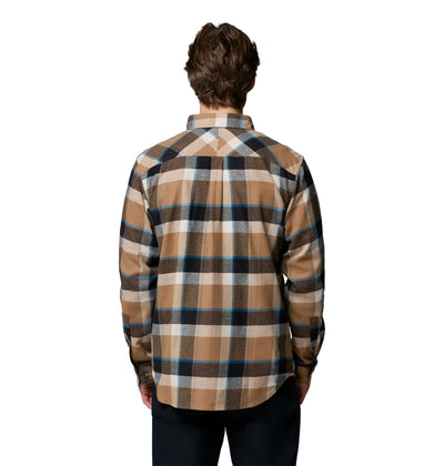 Chemise en flanelle Flare Gun Stretch de Columbia pour hommes, taupe, vue de dos