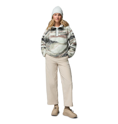 Columbia Women's Sherpa Sweater - HELVETIA 11 Printed Cropped