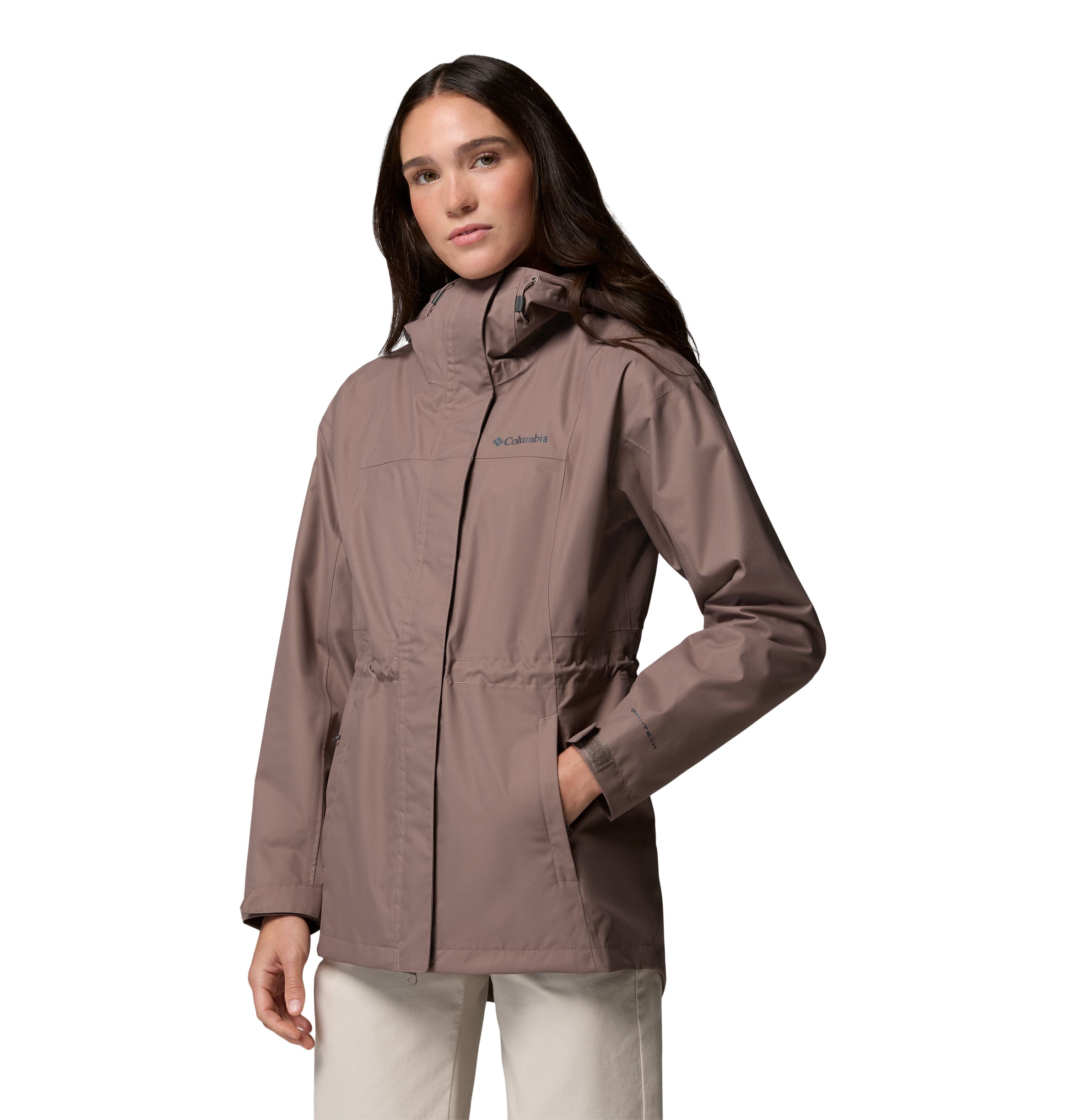 Manteau imperméable Columbia femmes - HIKEBOUND 11 long