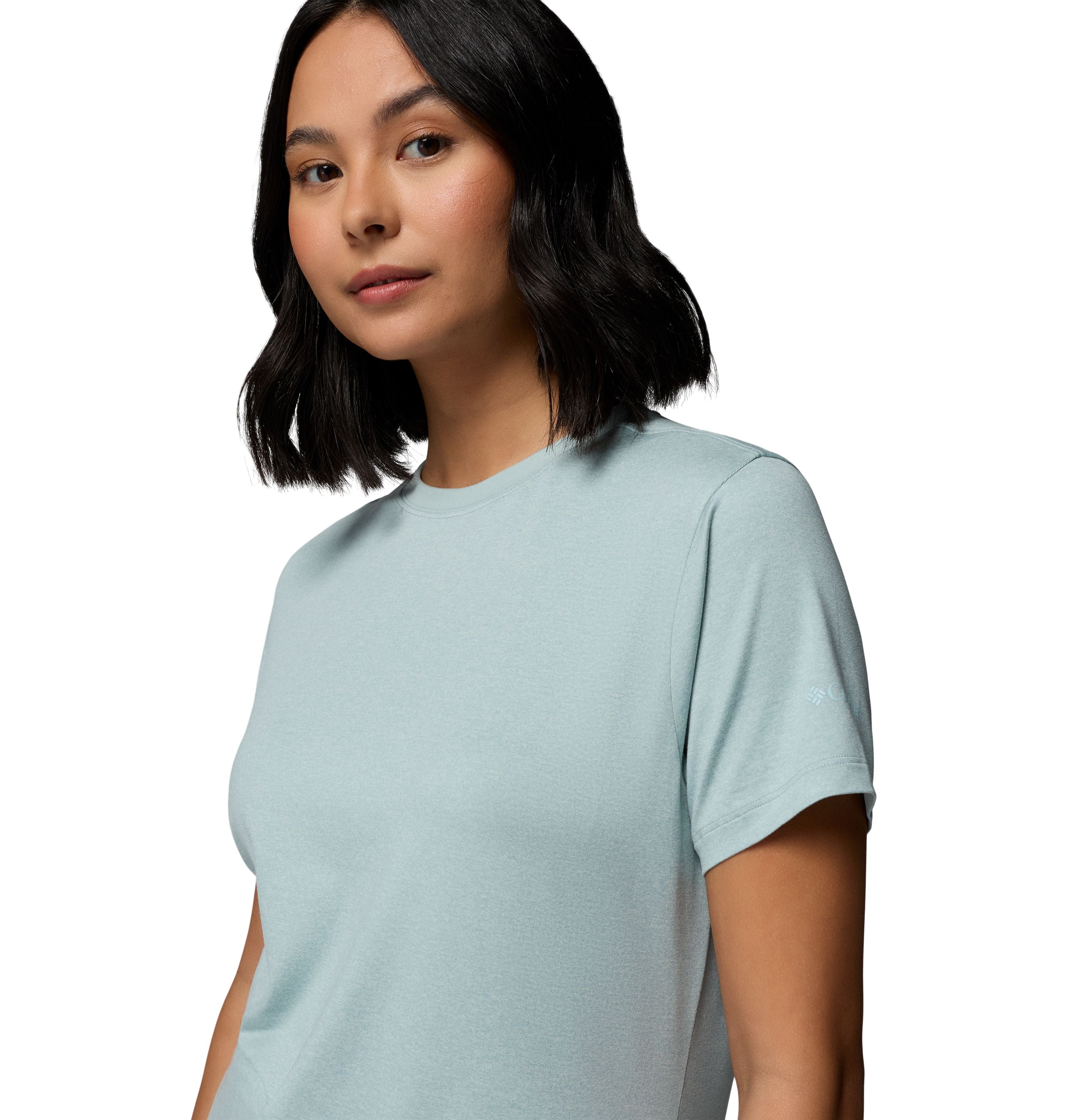 T-shirt Columbia Parsons Point Back Graphic pour femmes avec graphique au dos et protection solaire UPF 50