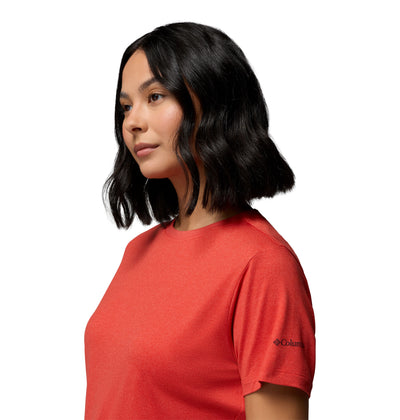T-shirt Columbia Parsons Point Back Graphic pour femmes avec graphique au dos et protection solaire UPF 50