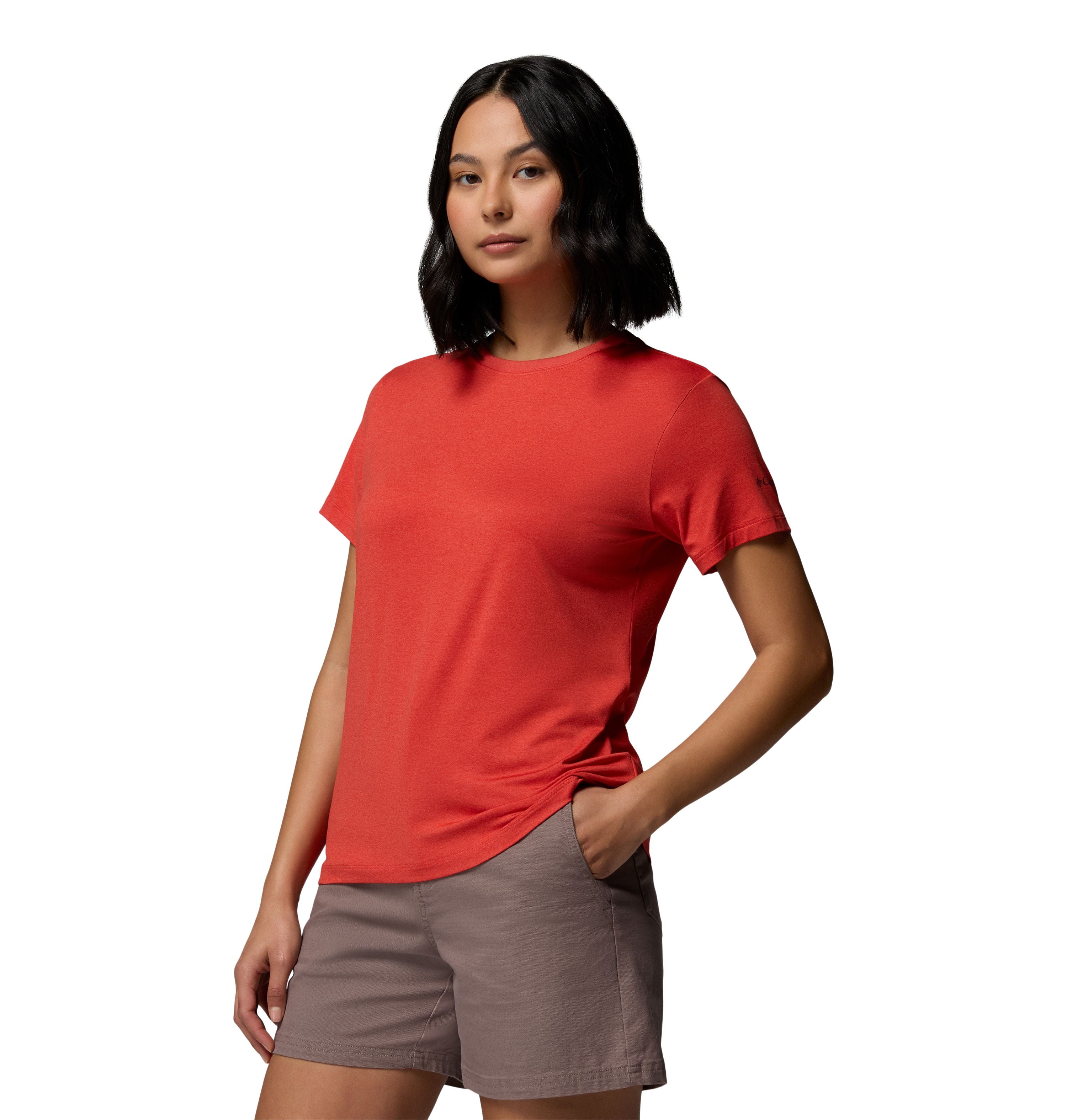 T-shirt Columbia Parsons Point Back Graphic pour femmes avec graphique au dos et protection solaire UPF 50