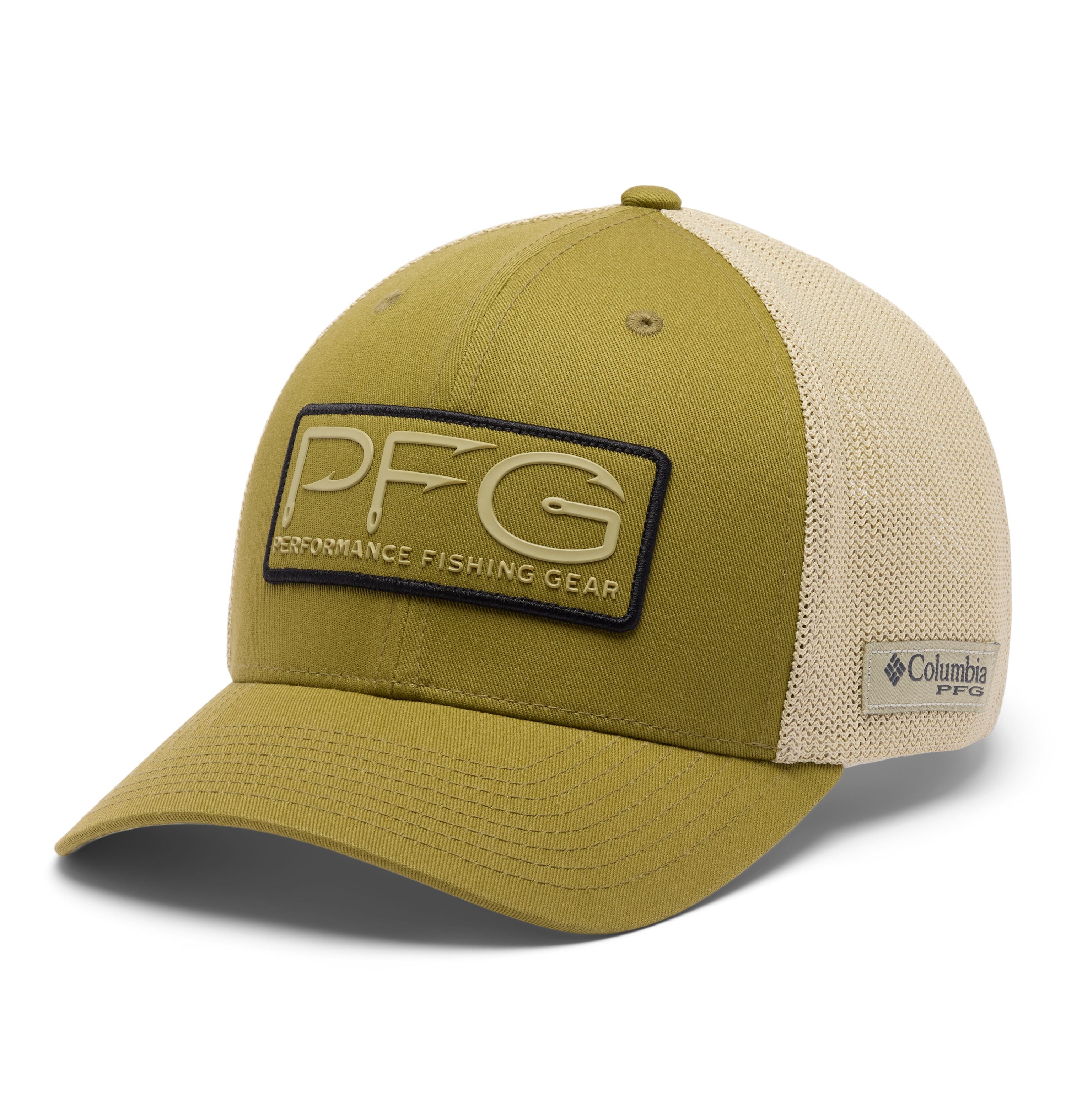 Casquette Columbia PFG Hooks Mesh Ball Cap à couronne haute pour hommes en pêche