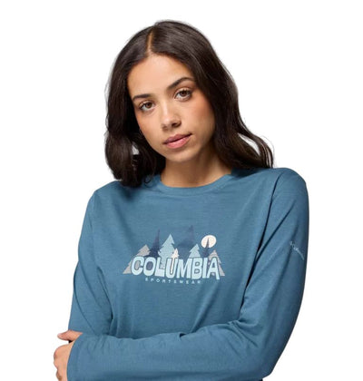 Columbia Women's Long Shirt - RUBY SPRINGS GRAPHIC