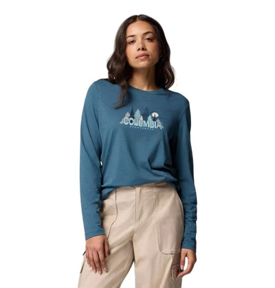 Columbia Women's Long Shirt - RUBY SPRINGS GRAPHIC