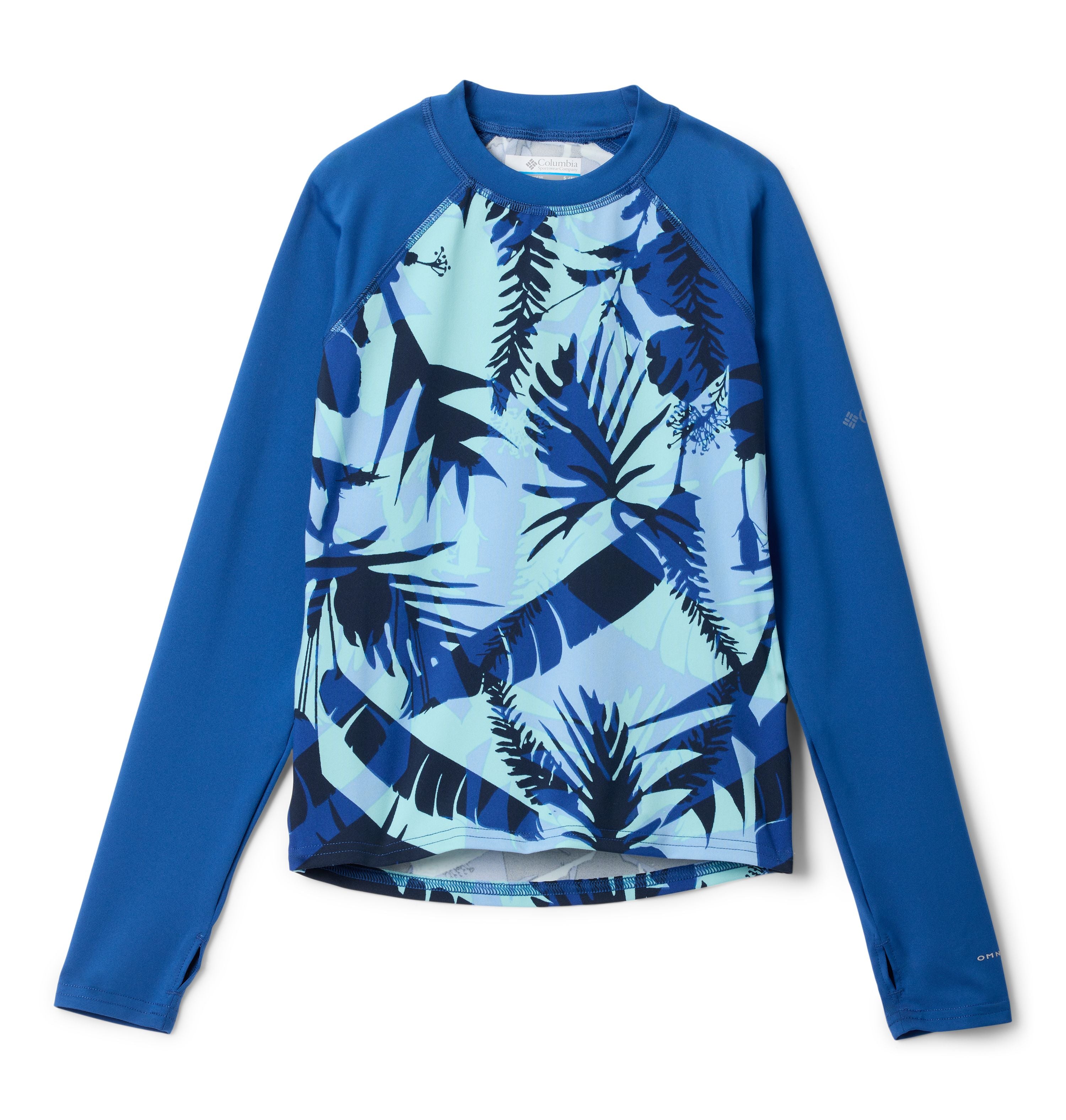 Chandail Columbia Sandy Shores Printed Long Sleeve Sunguard pour enfants avec protection solaire UPF 50
