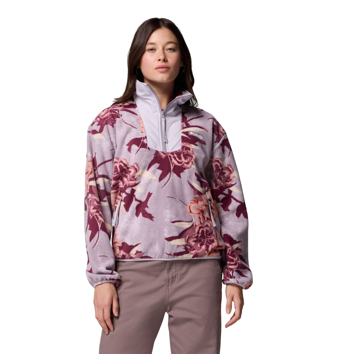 Pull à Capuche Columbia Fille - Taille 14-16 Ans - Couleur Violet Rose - État Très Bon (léger Usage)