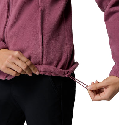 Veste polaire Columbia BENTON SPRINGS pour femmes, détail de l’ourlet ajustable avec cordon