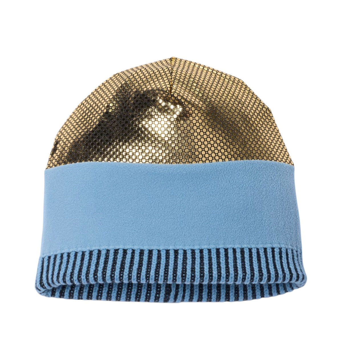 Tuque Columbia Polar Powder III pour enfants, bleu pâle, vue de l'intérieur avec doublure et bandeau en fleece