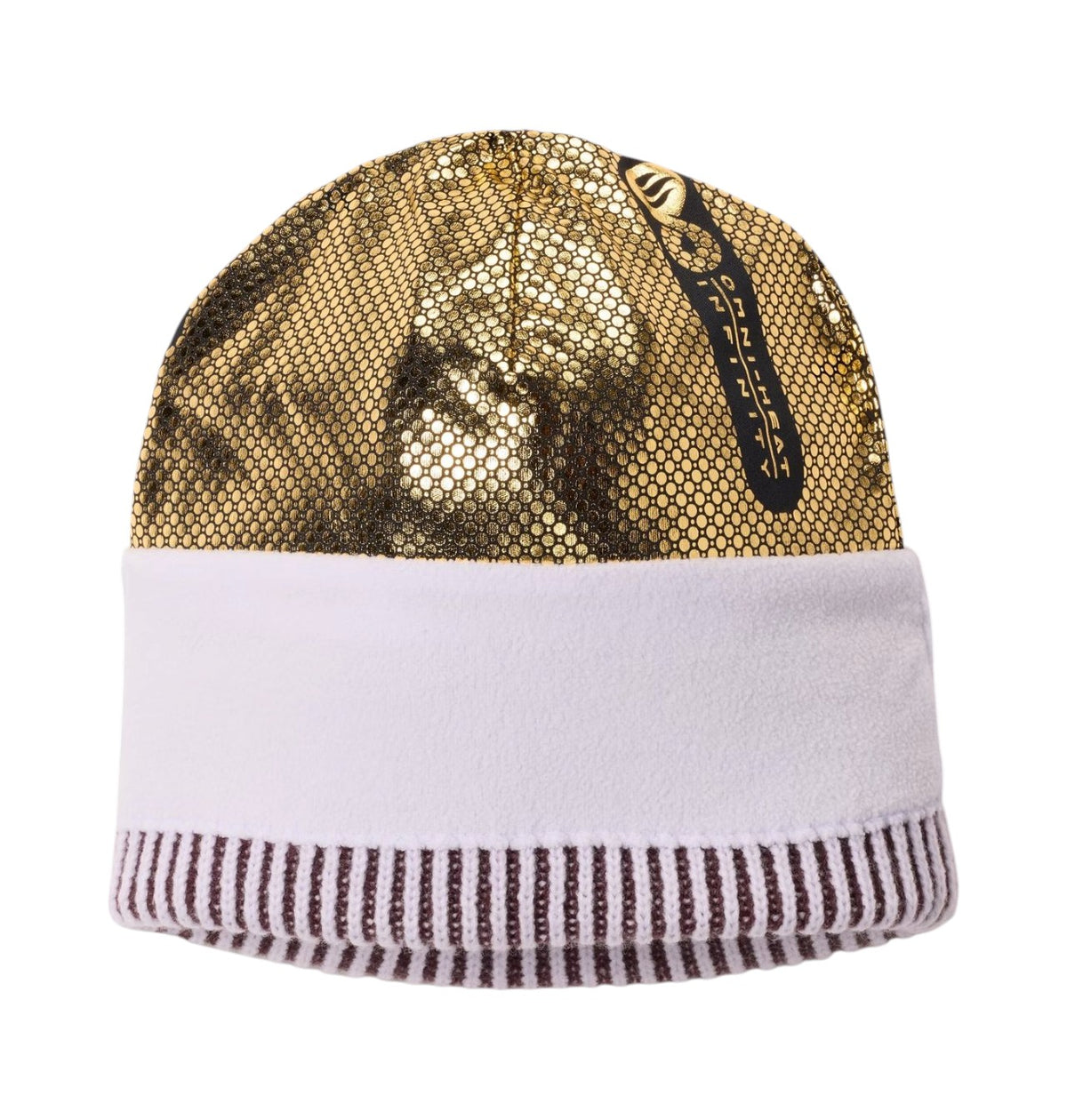 Tuque Columbia Polar Powder III pour enfants, mauve, vue de l'intérieur avec doublure et bandeau en fleece