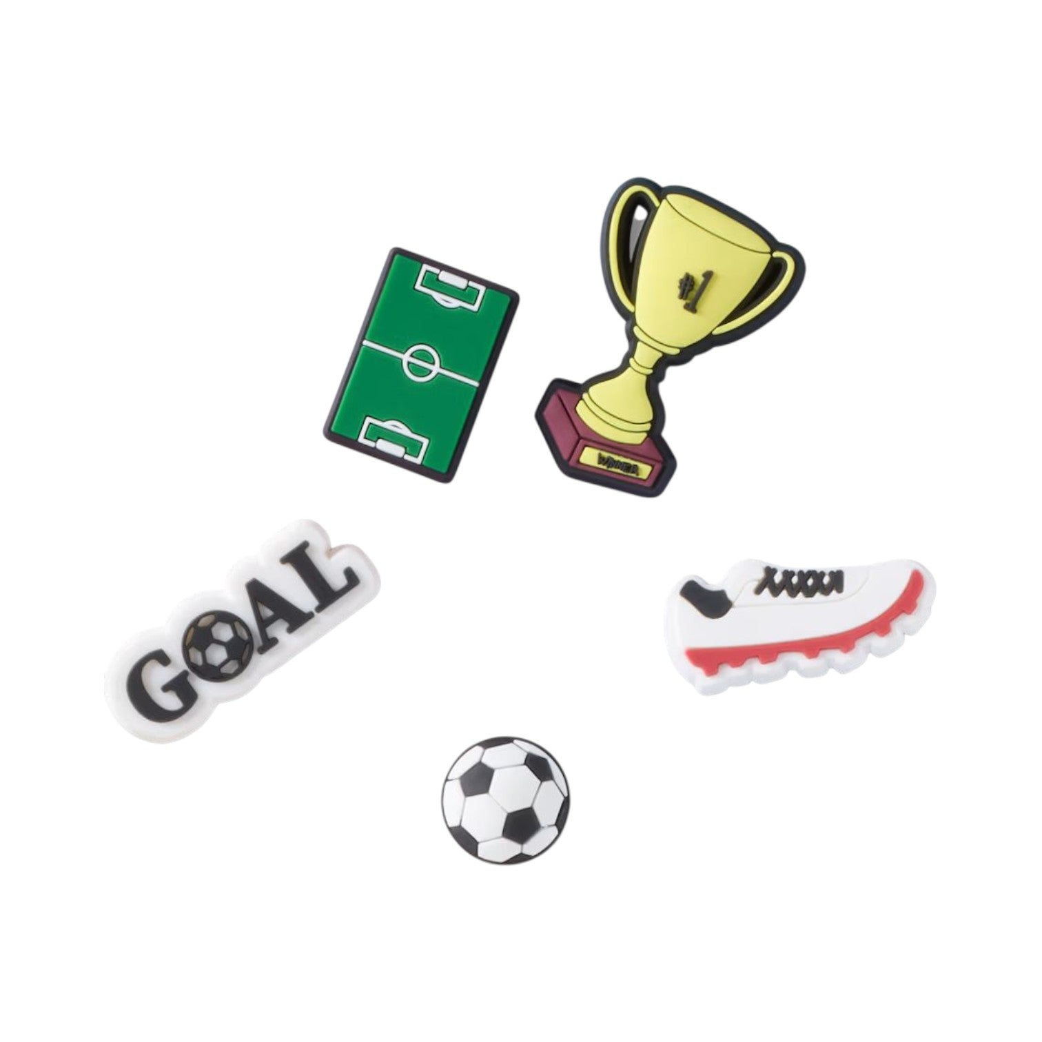 Crocs jibbitz Charms - SOCCER STAR 5PCK