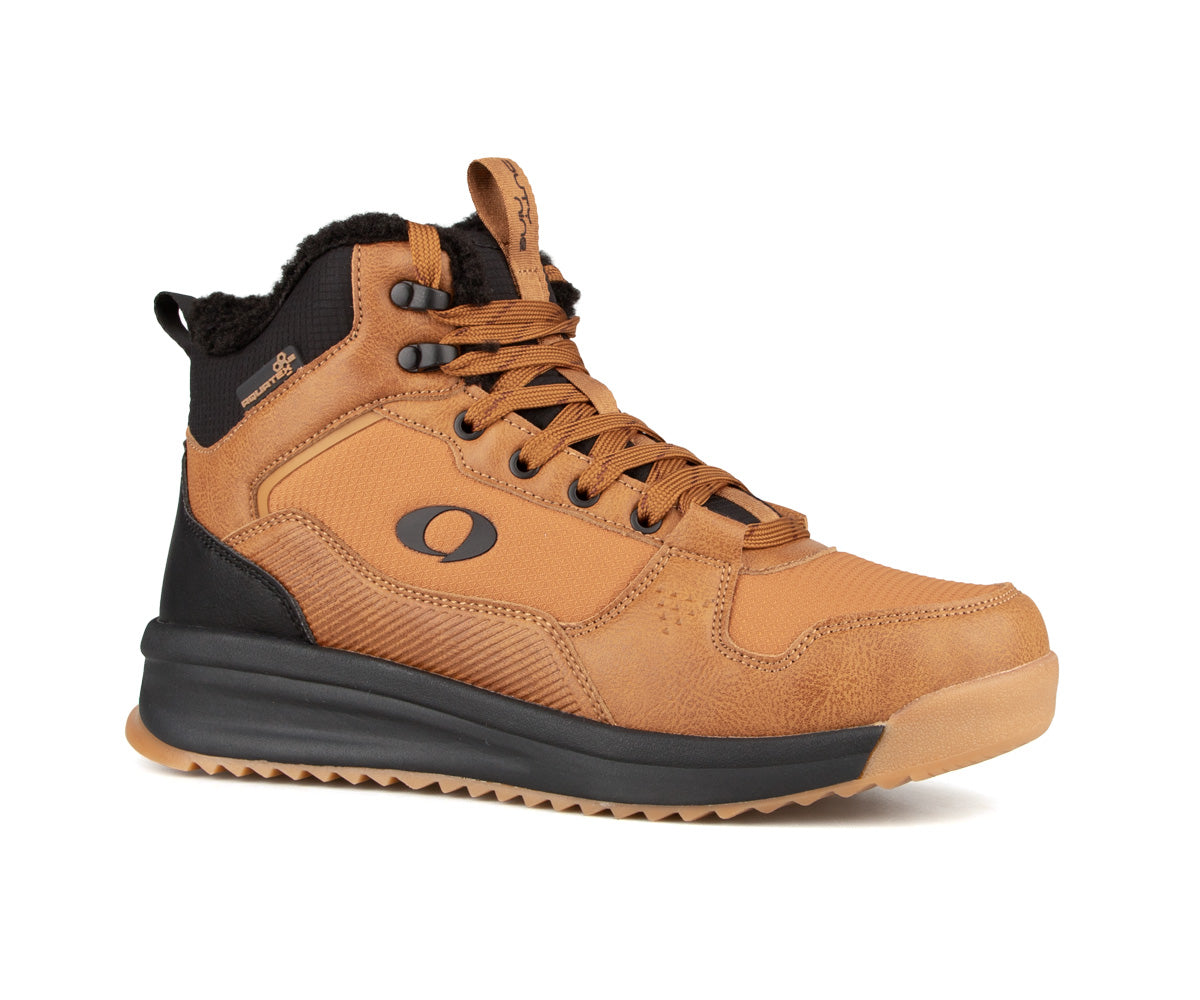 Botte de randonnée Duty Nine Montis Mid pour hommes, taupe, vue de trois quarts côté gauche
