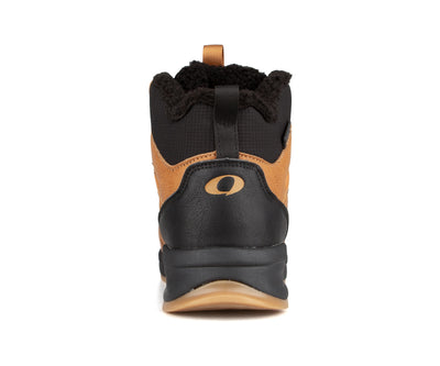 Botte de randonnée Duty Nine Montis Mid pour hommes, taupe, vue de l'arrière avec doublure polaire