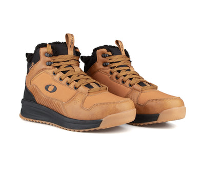 Paire de bottes de randonnée Duty Nine Montis Mid pour hommes, taupe, vue de trois quarts